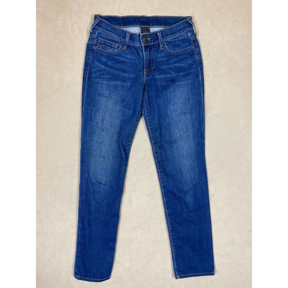 True Religion Victoria Womens 26 Skinny Jeans Stretch Embroidered Regular Fit